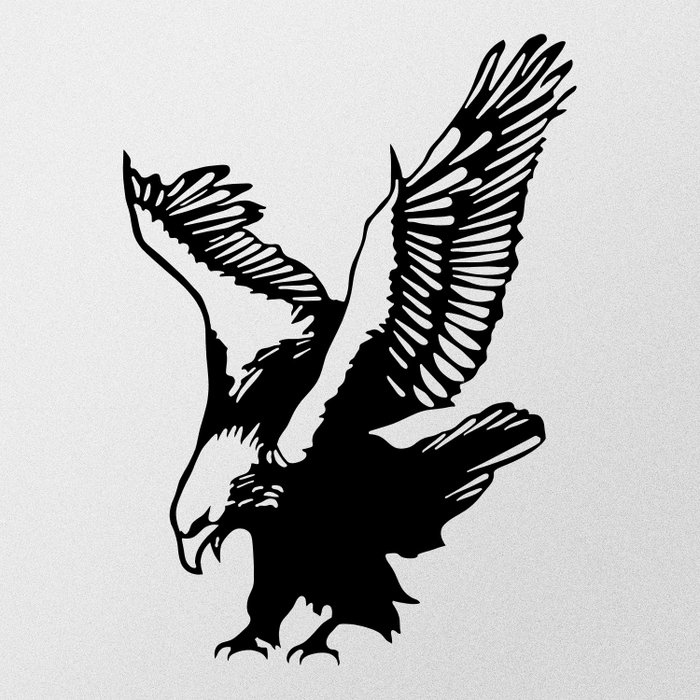 Wallity Eagle Metal Decor - Escultura de Pared de Metal Negra Wallity Eagle Metal Decor - Escultura de Pared de Metal Negra